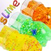 8 Pack Clear Slime Kit Funny Slime Crystal Clear Slime Kit,Boba Slime Party Favors for Girls Boys,Stress Relief Toys Super Soft and Non-Sticky, DIY Crunchy Slime Toy for Chirldren Lovely Gift