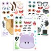 JOYIN 36PCS 9"x6" Make a face Stickers for Kids, Make Your Own Safari Animal Stickers, Jungle Party Favors Kids Crafts, Goodie Bags Stuffers for Kids, Classroom Rewards