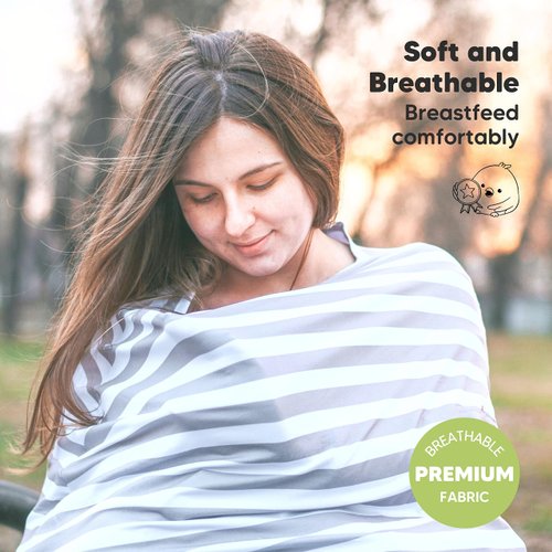 Car Seat Covers for Babies - Nursing Cover, Baby Car Seat Cover, Nursing Covers for Breastfeeding, Carseat Cover Girls, Boy, Breastfeeding Cover, Infant Car Seat Cover, Stroller Cover (Starry Charm)