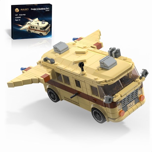 Eagle-5 Spaceballs Building Set, Spaceballs Movie Merchandise Mode Building Kit Compatible with Lego Set, Creative Collectible Chritmas Birthday Gift for Boys Girls Age 8-14 (437Pcs)
