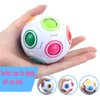 TANCH Magic Rainbow Ball Puzzle Cube Fidget Stress Relief Ball Brain Teasers Games Toys for Kids Adults (12 Holes)