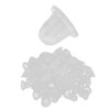 Tattoo Ink Cups 100pcs Disposable Silicone Permanent Makeup Pigment Clear Holder Container Cap Tattoo Accessory Tattoo Caps Microblading Pigment Cups(S)