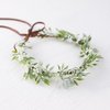 KorViSHOW Weeding Flower Crowns: Green Leaf Renaissance Bohemian Floral Wreath Headband Crafts for Women Girls in Christmas Festival Party Vacation Photography Props