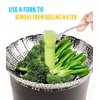 Steamer Basket Stainless Steel Vegetable Steamer Basket Folding Steamer Insert for Veggie Fish Seafood Cooking, Expandable to Fit Various Size Pot (7.1" to 11")