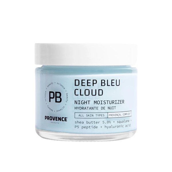 Provence Beauty Deep Bleu Cloud Night Moisturizer – Hydrating Night Moisturizer for Face – Nighttime Moisturizer for Face Cream