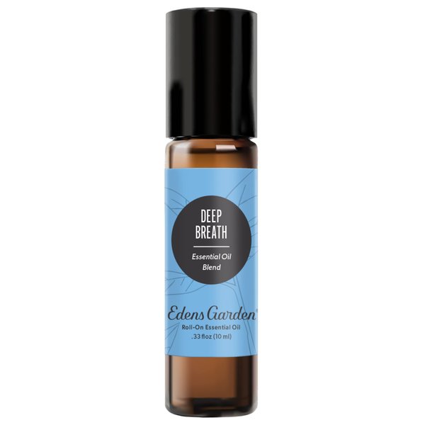 Edens Garden Deep Breath Essential Oil Blend, 100% Pure & Natural Premium Best Recipe Therapeutic Aromatherapy Essential Oil Blends, Pre-Diluted 10 ml Roll-On