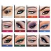 Kmeamty Gel Eye Liner Pencil Set, 12 Colors Retractable Long-Lasting Smooth Waterline Eye Liner Lip Liner Eyeshadow - Vegan, Cruelty Free