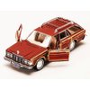 1979 Chrysler Lebaron Town & Country Wagon, Red with Woodie Siding Motormax 73331 - 1/24 Scale Diecast Model Car, unisex-adult