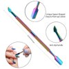 Cuticle Trimmer with Cuticle Pusher, SoHai Cuticle Remover Cutter Nipper and Triangle Cuticle Nail Pusher Peeler Scraper, Durable Dead Skin Clipper Manicure Pedicure Tools (Colorful)