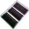 15 Rows Fluffy Cluster Lashes 60D+80D+100D Natural Thick Eyelash Clusters DD Curl Individual Lashes DIY Eyelashes Extension (15Rows60D80D100D)