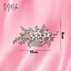 VMila Hair Comb, Pearl Flower Hair Accessories, Bridal Hair Accessories For Women Girls Wedding (Pink Flower Gold)