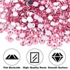 BELICEY 6000Pcs Resin Crystals Rhinestone Kit Light Pink 2/3/4/5/6mm Flatback Rhinestones Round Gems Beads with Tweezers and Picking Pen for Manicure DIY Crafts Clothes Bags Tumblers Decoration