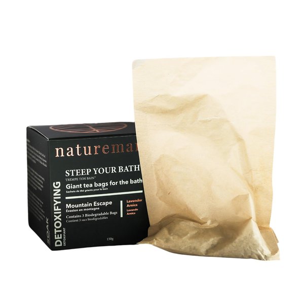 Naturemary Detoxifying Steep Your Bath Island Escape - Moisturizing Bath Soak for Dry Skin - Rejuvenates Skin - Lavender Arnica - 5.29 oz