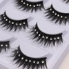 10 Pairs Soft False Eyelashes, Natural 3D Fake Eye Lashes with Shiny Rhinestones Makeup Party Extension Eyelashes Handmade Fake Lashes Volume Eyelash