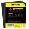DIYMAG 4Pack Magnetic Adhesive Sheets, Magnetic Sheets with Adhesive Backing, 8x10 Inch Flexible Magnet Sheets for Crafts Photos and Die Storage Easy to Cut
