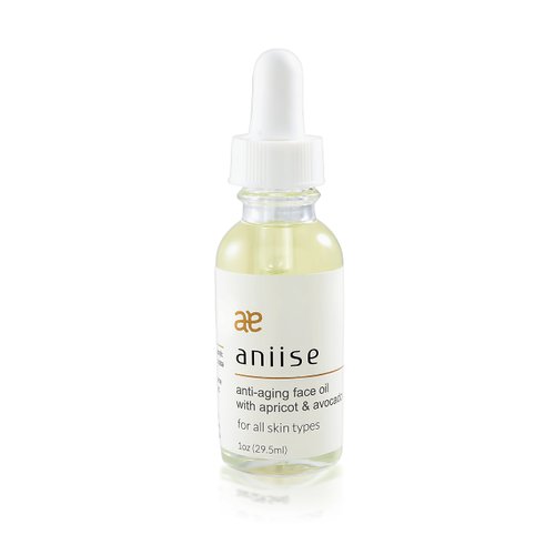 Aniise Anti – Aging Face Oil with Apricot and Avocado, Moisturizing, for Face for All Skin Types - All-Natural Serum for Face - With Vitamin C, E, and Grape Seed 1 oz