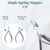 Sleek Chrome Plated Cuticle Nipper - D-18, Precision Nail Tech Nipper with Hard Steel Jaw and Single Spring - Choose D-18 for Effortless and Professional Nail Care