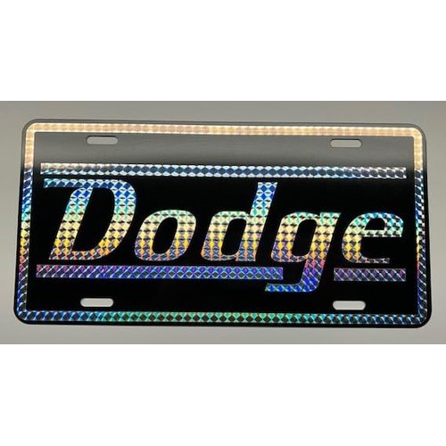 Retro 1970'S Prism Dodge Metal License Plate 6 X 12 TAG FITS Dodge Shop Garage BAR Man CAVE Coronet Charger Challenger Hellcat Dart SCAT Pack Classic Muscle CAR HOT Rod Novelty Wall Art Sign Gift