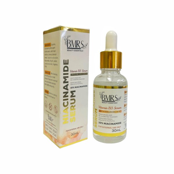 1 Bottle BMRS Beauty Essentials Niacinamide Serum with Hyaluronic Acid, 30ml / 1 fl oz