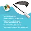 RED by Kiss Quick Cover Root Touch Up Rescue, Mascara Natural Water-Resistant Temporary Gray Concealer Cover Up Brush for Hair Mustache & Beard (Natural Dark Brown)