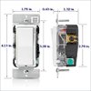 Leviton Decora Slide Dimmer Switch for Dimmable LED, Halogen and Incandescent Bulbs, DSL06-1LZ, White with Ivory and Light Almond Faceplates