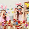 Zhanmai 100 Pcs Mini Plush Stuffed Animal Bulk Small Animal Toys Keychain Decoration Party Favors Easter Egg Stuffer for Kids Birthday Carnival Classroom Prizes Gift Goodie Bag Filler (Bear)