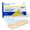 JMU Tongue Depressors Sterile 100 Count, 6" Tongue Depressors Wood Individually Wrapped for Medical Popsicle Crafts