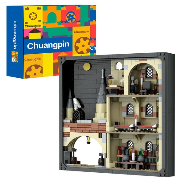 Castle House Building Kit Compatible with Lego Set for Kids 8-14 Years Up,for Adutls Gift,Minifigure Display Case for Collectibles 521pcs