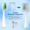 Replacement Brush Heads for Smile Bright Platinum Sonic Electric Toothbrush, Soft Bristles, 4-Pack, with Covers