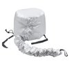 Portable Hair Dryer Bonnet Attachment for Hair Styling, Hair Color, Hair Condition and More - Silver