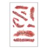 Scar Tattoo Stickers, 9 Sizes, 6 Sheets, Realistic Temporary Waterproof Face and Body Makeup