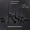 Rustark 160-Pcs #7 Coarse Thread Drywall Screw with Phillips Drive Black Oxide Finsh Bugle Head Wood Screws Assortment Kit Ideal for Drywall Sheetrock