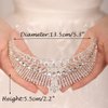 JWICOS Silver Tiara Queen Crown for Women Bridal Wedding Tiara and Crown for Brides Crystal Princess Tiara for Girls Rhinestone Tiara Hair Accessories for Birthday Pageant Prom (Silver)