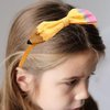 Totelux Pencil Headband Yellow Pen Hair Band Cute Bow Hair Accessories for Girls Women Toddler Teachers Student Back to School Season Party Supplies