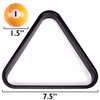Mini Triangle Pool Rack | Black Miniature Pool & Billiards Accessory | Fits 1.5" Pool Balls That Suit Compact Pool Tables