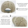 Edoneery Men Women Baseball Cap-Low Profile Adjustable Washed Cotton Golf Dad Hat Khaki