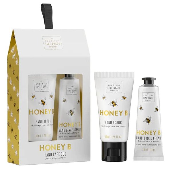 Scottish Fine Soaps Honey B (1x30ml & 1x50ml Tube) hand care gift set