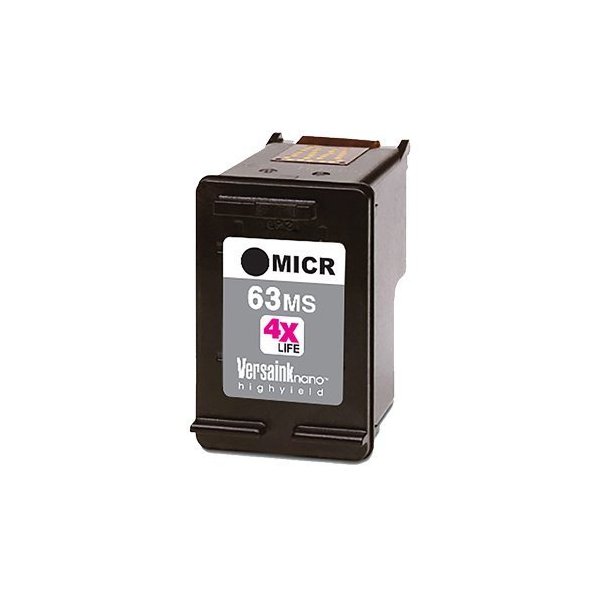 VersaInk-Nano HP 63 MS Black MICR Ink Cartridge for Check Printing