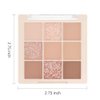 AMY'S DIARY Matte Shimmer Eye Shadow Palette Makeup,Eyeshadow Long Lasting Waterproof Cruelty-Free, 9 Blendable Shades in Smooth Matte and Shimmer Finishes with Gorgeous Pearls for Girls (03#)