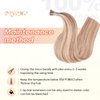 DIYOMO I Tip Hair Extensions - Human Hair, 18/613 Dark Blonde Highlighted Bleach Blonde 14 Inch I Tip Hair Extensions For Women Soft & Natural Itip Hair Extensions Itip Human Hair Extensions 50G/70S