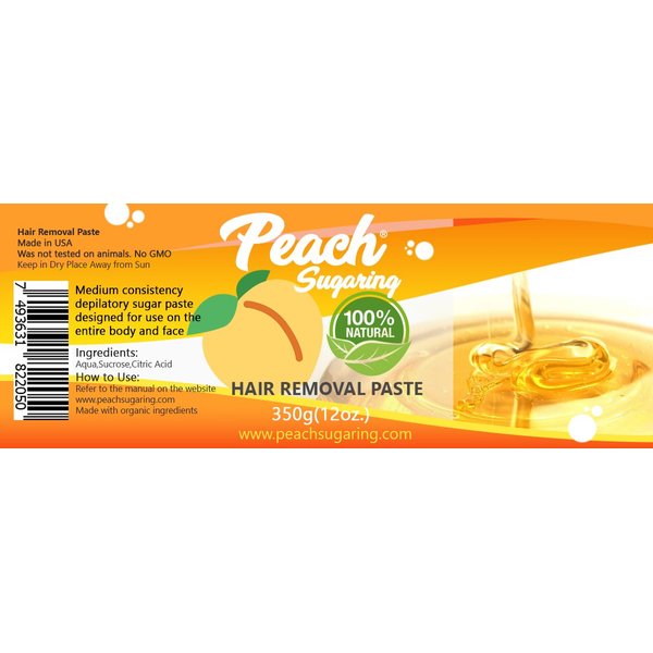 Sugaring Paste Organic Waxing 12oz. 350g. for Bikini, Brazilian, Legs, Arms