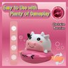 Pink Milk Cow Bath Toy, Cute Cow Wind Up Bath Toys for Boys and Girls, Baby Shower Games Bath Toys for Toddlers 3-5, Bathtub Wind Up Toys for Christmas, Party Favors, Easter Kids Wind Up Toys
