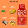 Mana Life Maui Mango Shot- All Natural Plant Based w/Vitamin C, B12, Zinc for Energy, Focus, Clarity, Immunity Support, Antioxidant, Fatigue, Brain Fog,Performance (12PACK)