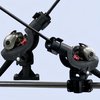 HiUmi Adjustable Rotatable Plastic Fishing Rod 3 Mount Rack Holder Bracket Boat Canoeing Rowing Mount Kit Kayak Side Rod Holder (RH50-2Pack)