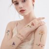 JoyfulGlam 18 Sheet Flower Temporary Tattoos For Women Realistic Long Lasting Floral Fake Tattoo Stickers Adult