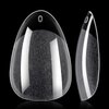 AILLSA Short Almond Nail Tips 504PCS Soft Gel Full Cover Nail Tips Half Matte Prefiled False Clear Nail Tips Press on Extension Fake Gelly Nail Tips for Beginners DIY at Home 12 Sizes