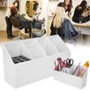 Scissors Holder Rack, Professional Salon Scissors Organizer Holder Hairdressing Combs Hair Clips Hairdressing Tool Storage Box for Hair Stylist Office Home(white)