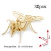 Georgie Porgy 3D Wooden Puzzles for Kids Toys Construction Woodcraft Kits DIY Model Puzzle Kits Birthday Gifts Pack of 6 (Bee Owl Butterfly Unicorn Sea Turtle Dolphin)