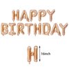 16 Inch Champagne Gold Happy Birthday Banner Balloons Aluminum Foil Letters Banner Balloons Sign For Men Women Kids Birthday Party Decorations Supplies
