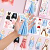 JHGCVX Magnetic Dress Up Paper Dolls for Girls Ages 4-7,Pretty Princess Game Paper Dolls Dress Up Toys,Creating Imaginative Birthday Gifts